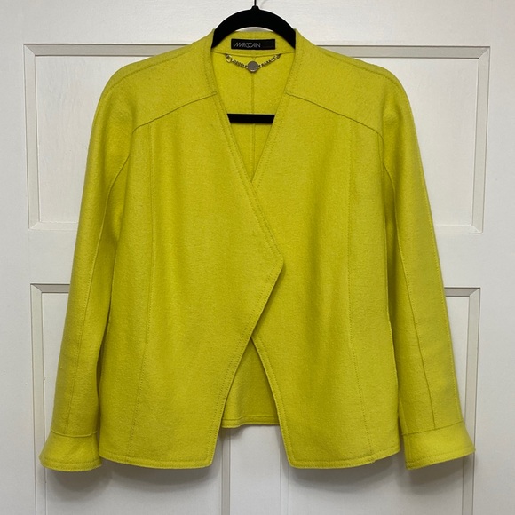Marc Cain Jackets & Blazers - Marc Cain Vibrant Yellow Wool Jacket